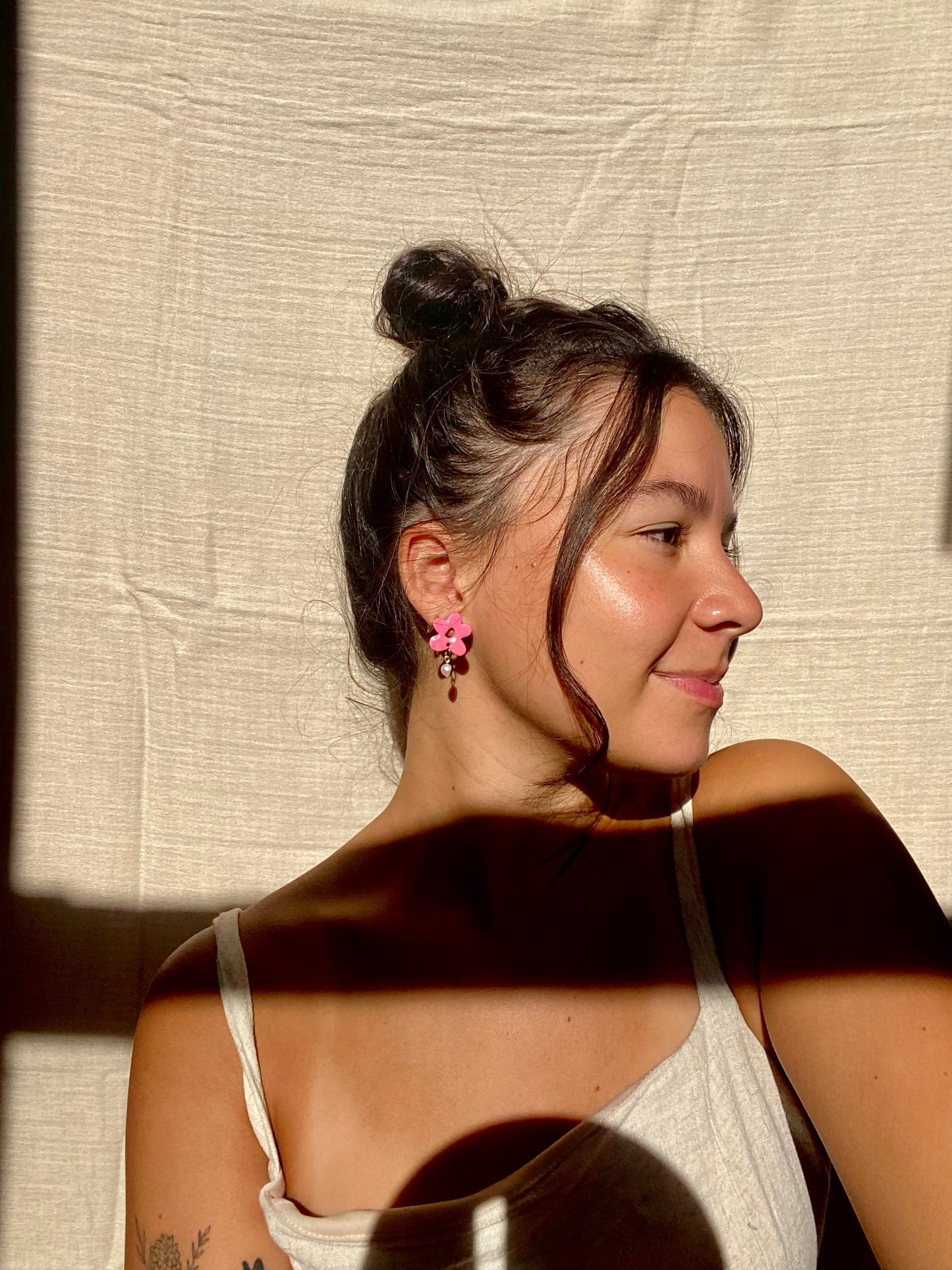 fancy florecitas in bubblegum pink