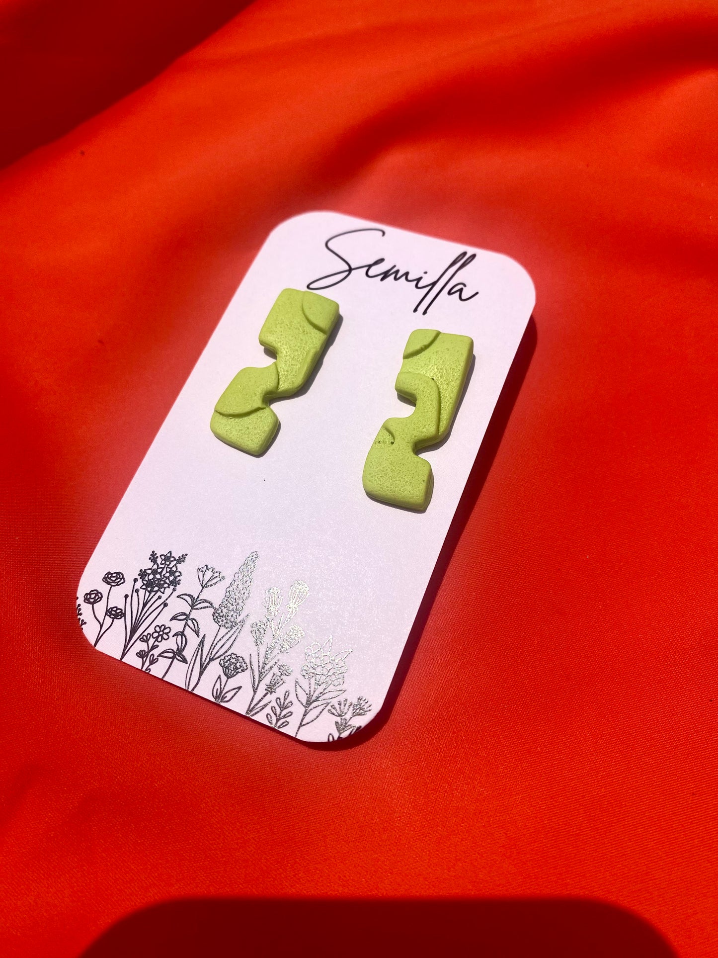 Rigoberta Studs in Lime