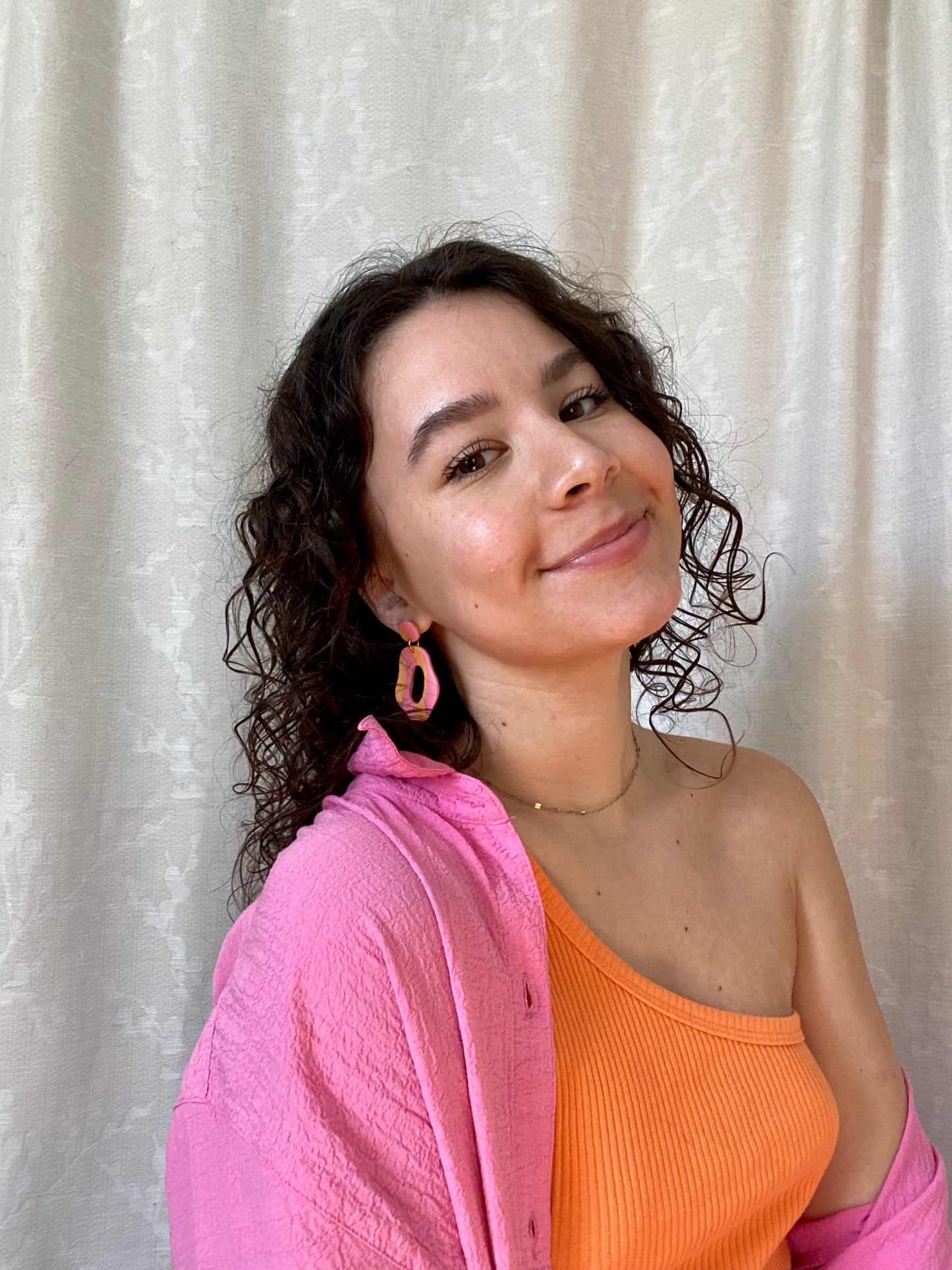 Frida in Pink and Orange Waves