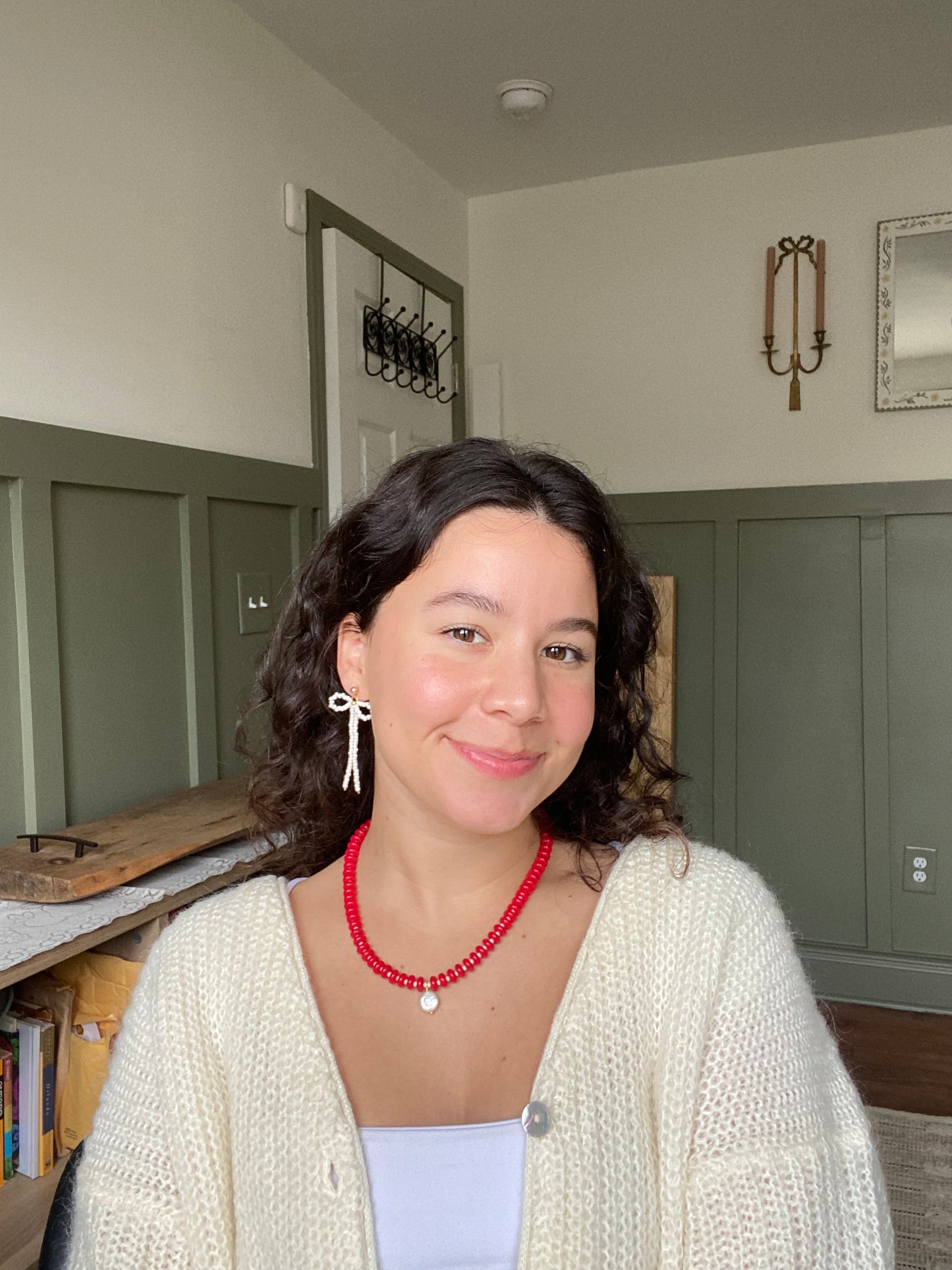 Clara Dangles in White