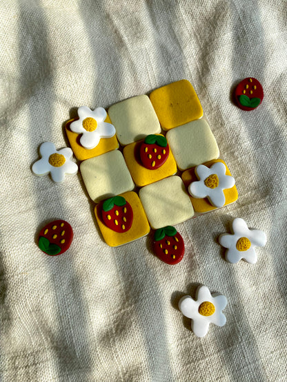 Strawberries and Flowers Tic-Tac-Toe