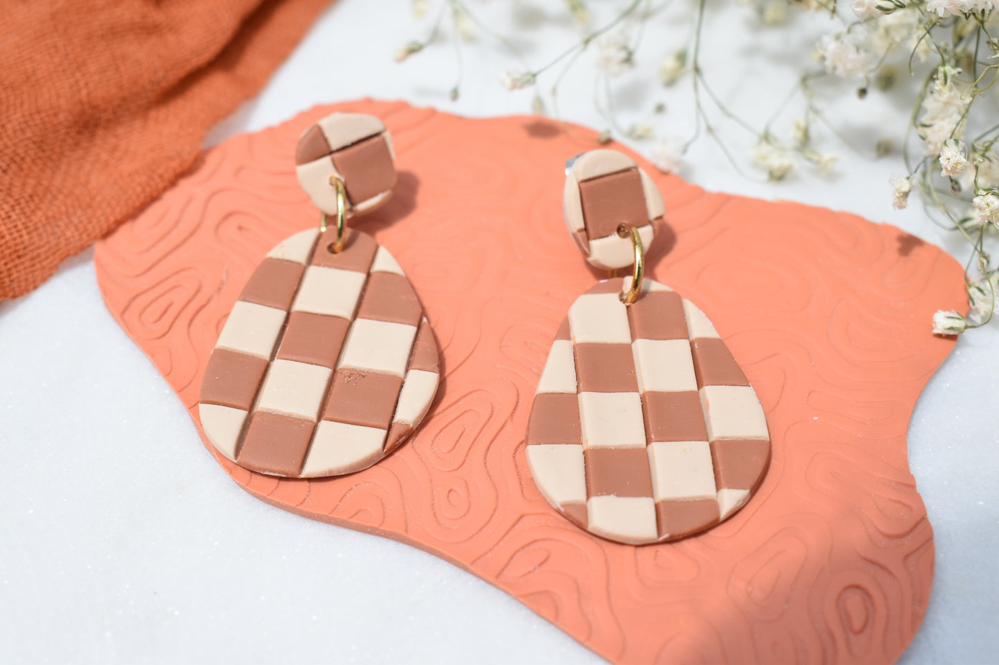 Sylvia in Brown and Tan Checkers