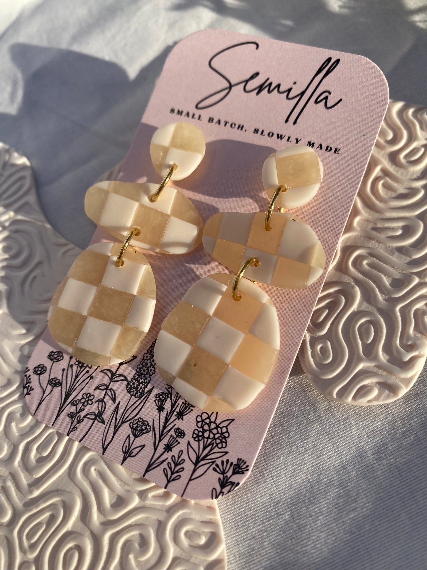Sonia in Translucent and White Checkers