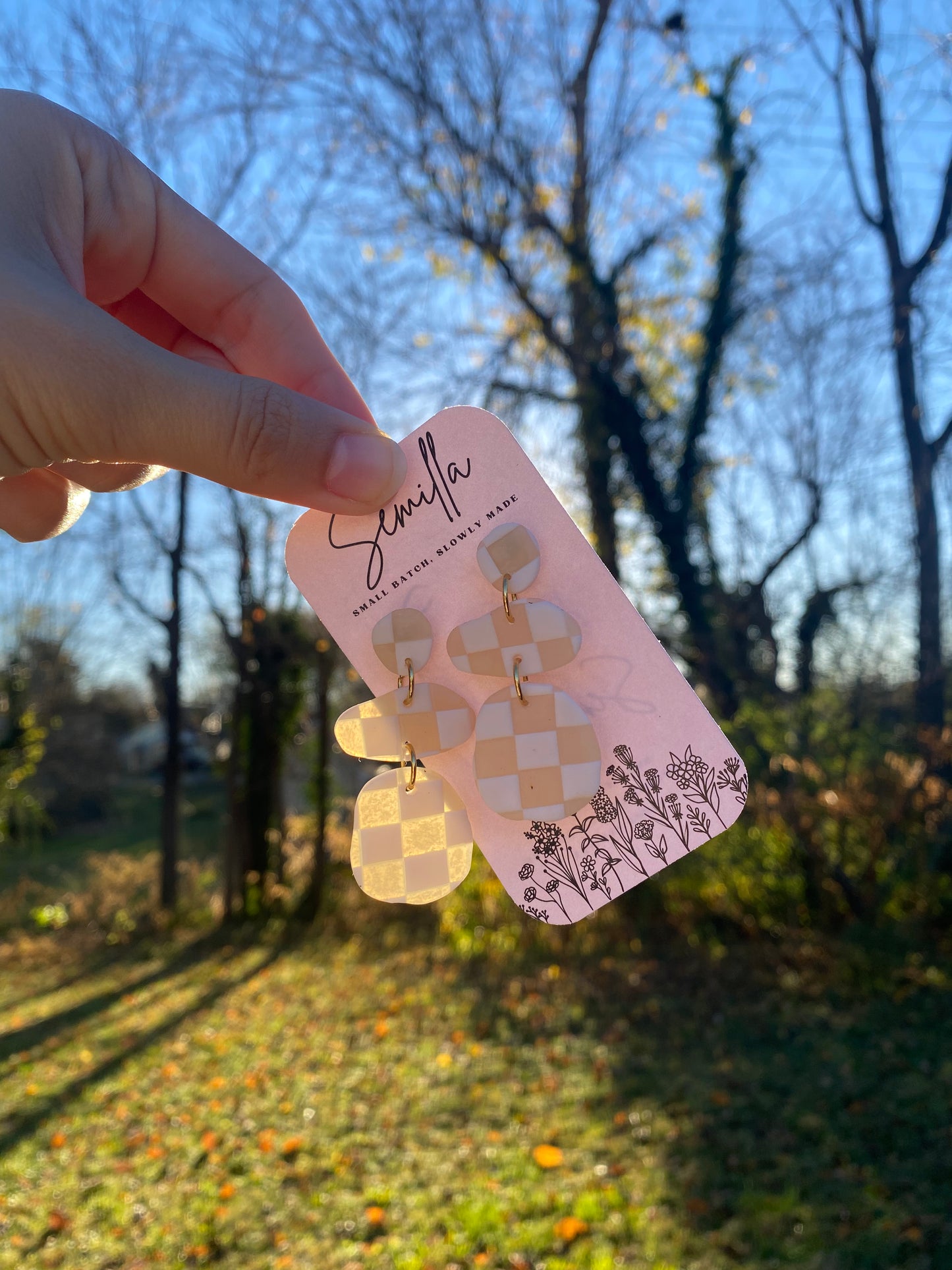 Sonia in Translucent and White Checkers