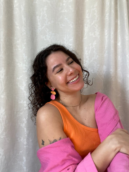 Sonia in Pink and Orange